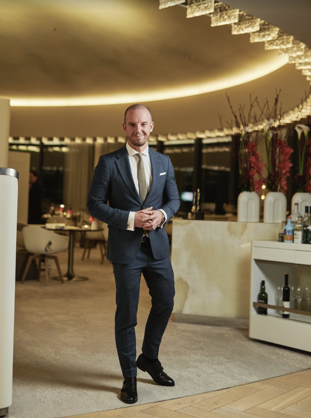 Hotel staff portrait, restaurant lounge