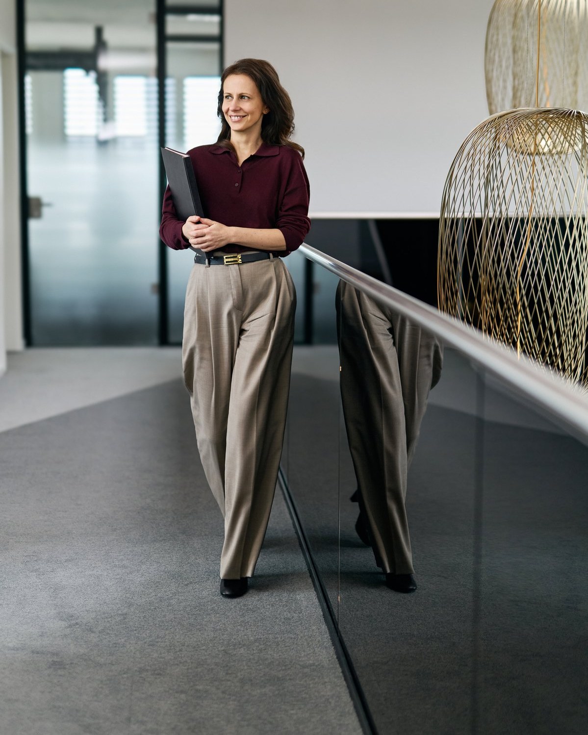 Walking through the office