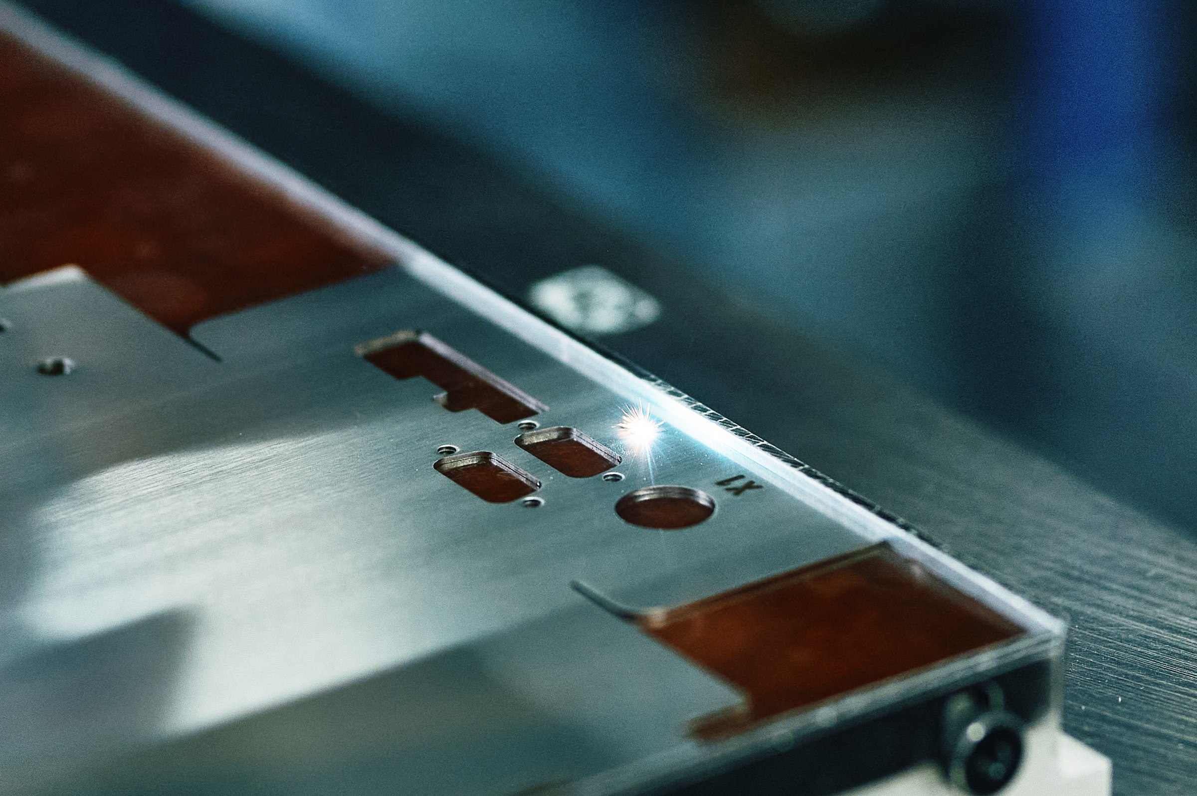 Laser cutting detail, sheet metal